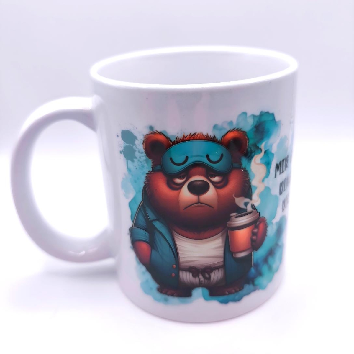 Tasse schlafender Bär